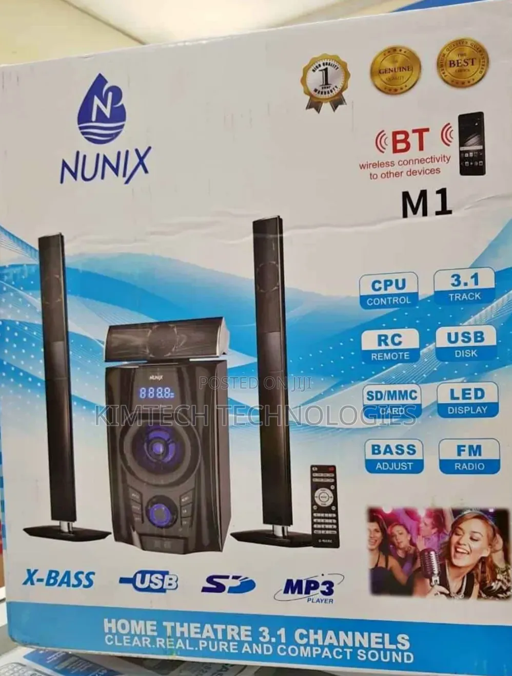 Nunix 3.1ch Nu- M1 Home Theater Speaker System