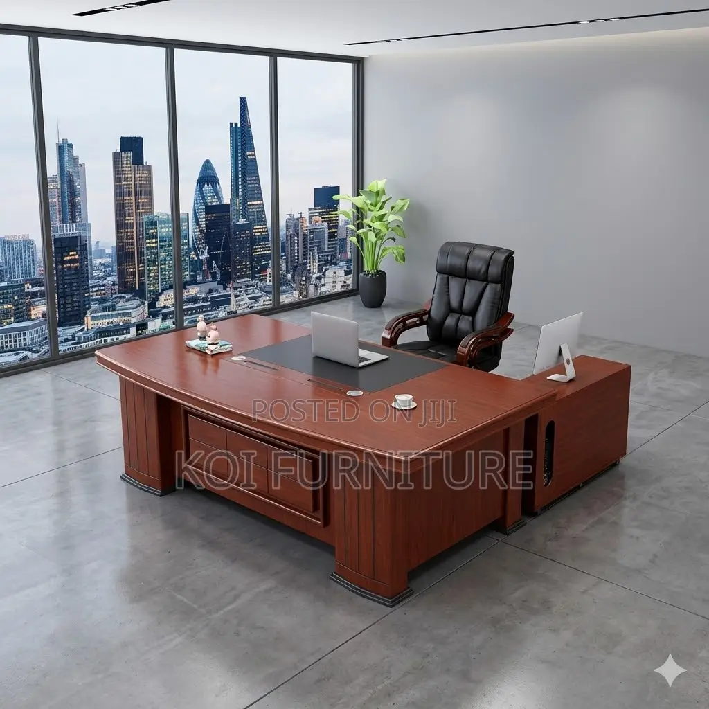Office Desk; 1.4 Meters Mahogany Executive Supremacy Desk