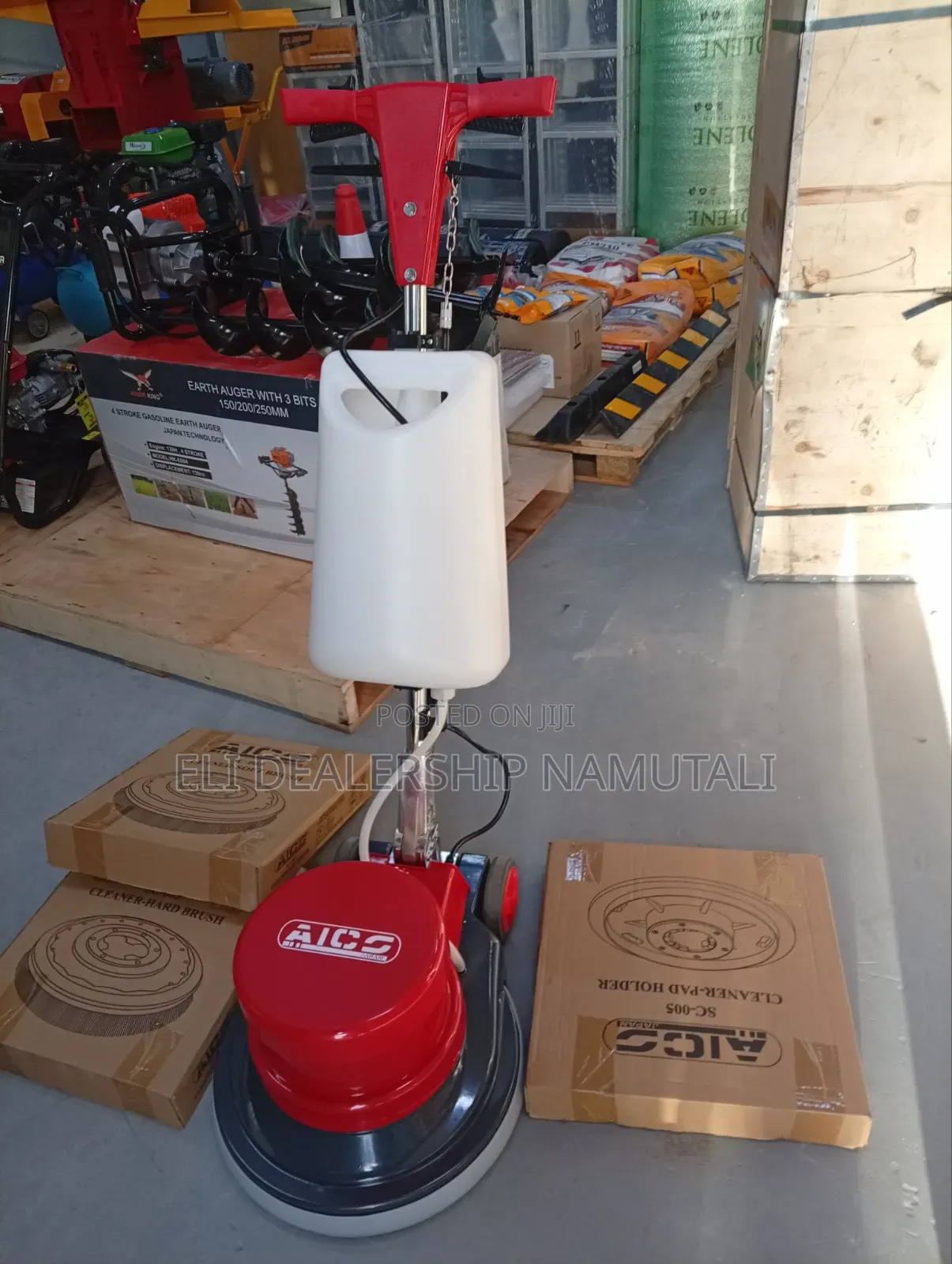 Industrial Floor Cleaning Polishing Machine With Water Tank Brush Set