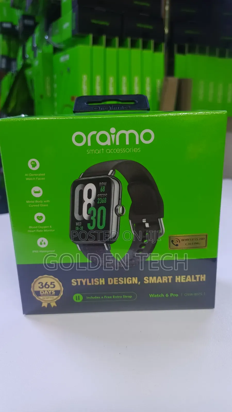 Original Oraimo Watch 6 Pro 1.69" Smart Watch for Android iPhone