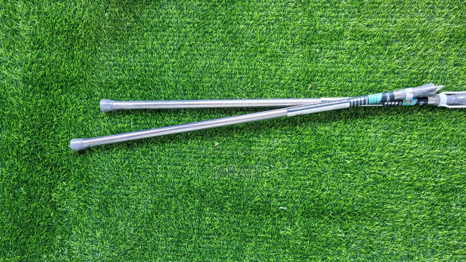 Heavy-Duty Adjustable Shower Rod No-Drill Spring Tension Curtain Pole