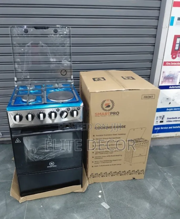 Smart Pro 50×55 Standing Cooker (3 Gas + 1 Electric)