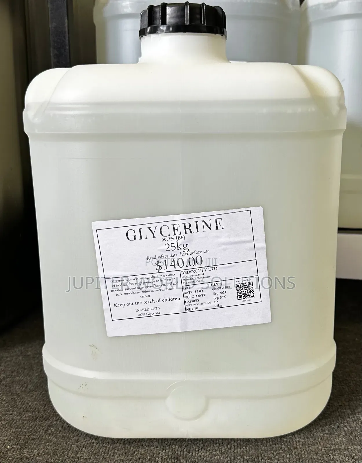 Glycerine Food Grade (25kgs)