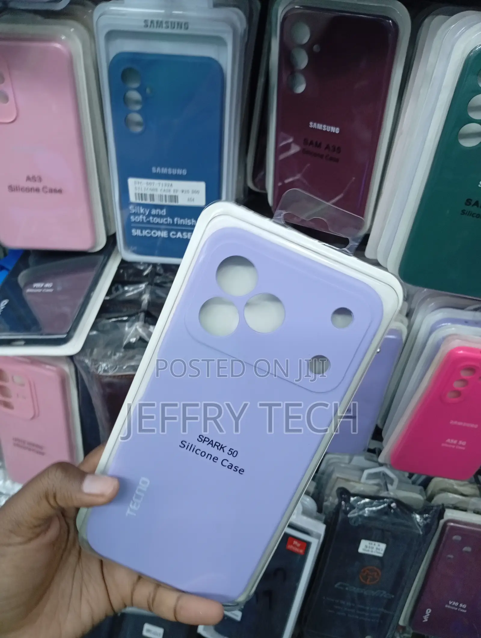 Tecno Spark 50 Aurora Purple Liquid Silicone Phone Case
