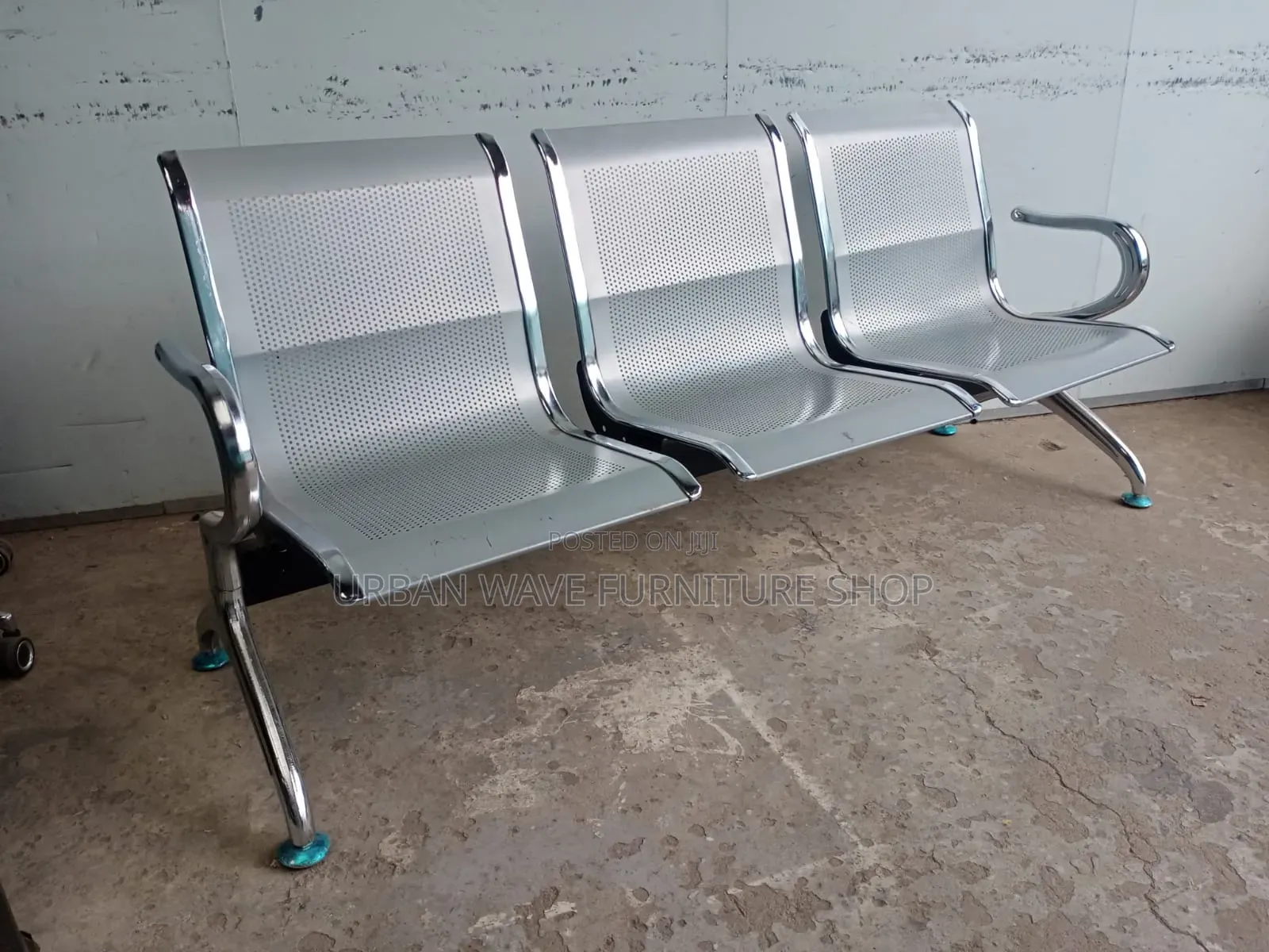 Silver Heavy Duty Waiting Chair