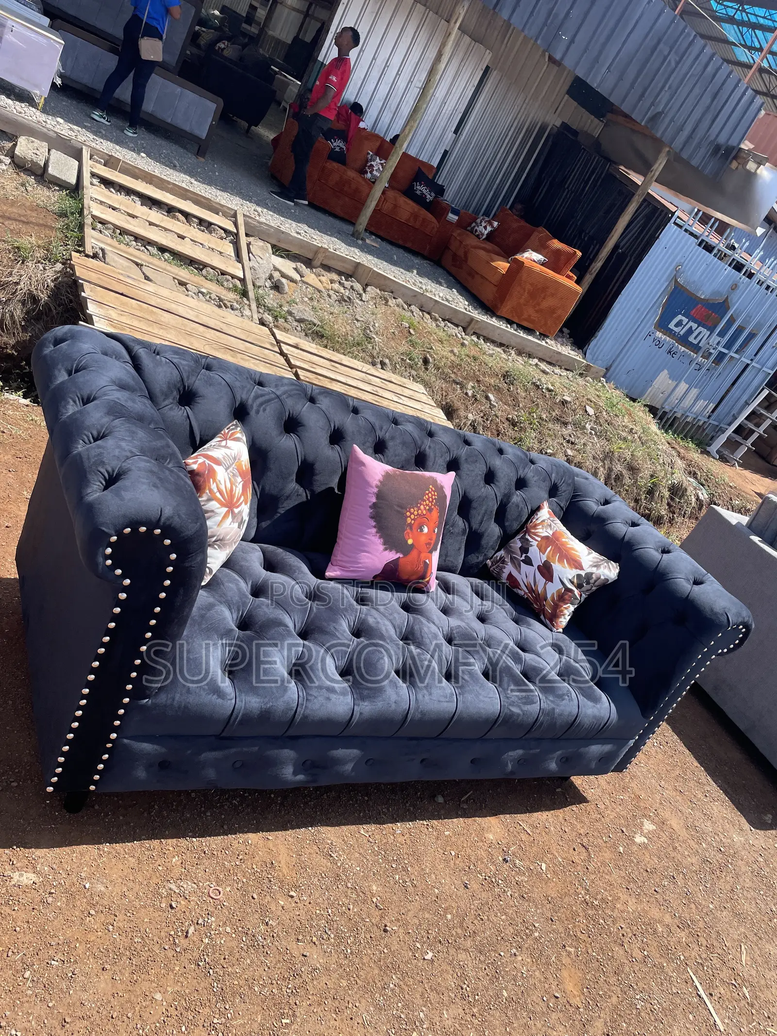 Classic Three Seater Chesterfield Sofa