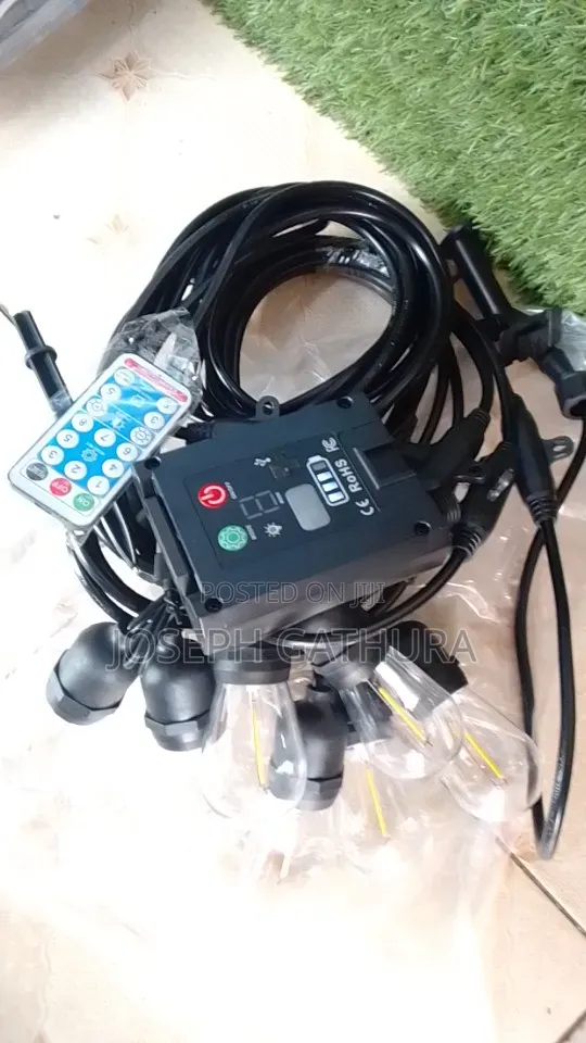 20m 20 Bulbs RGB Solar Powered String Lights