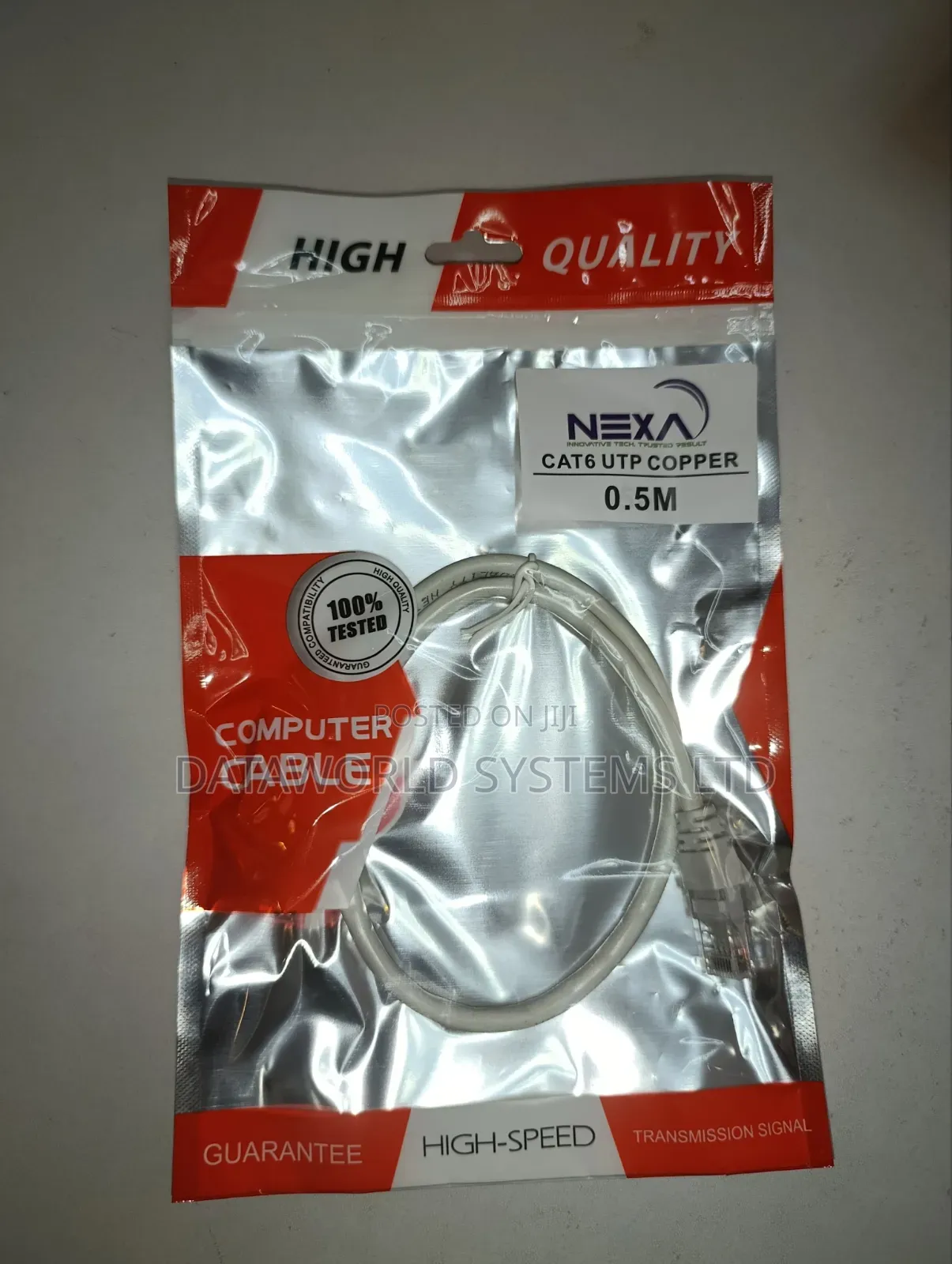 Nexa Cat Utp Full Copper Patch Cord 0.5m