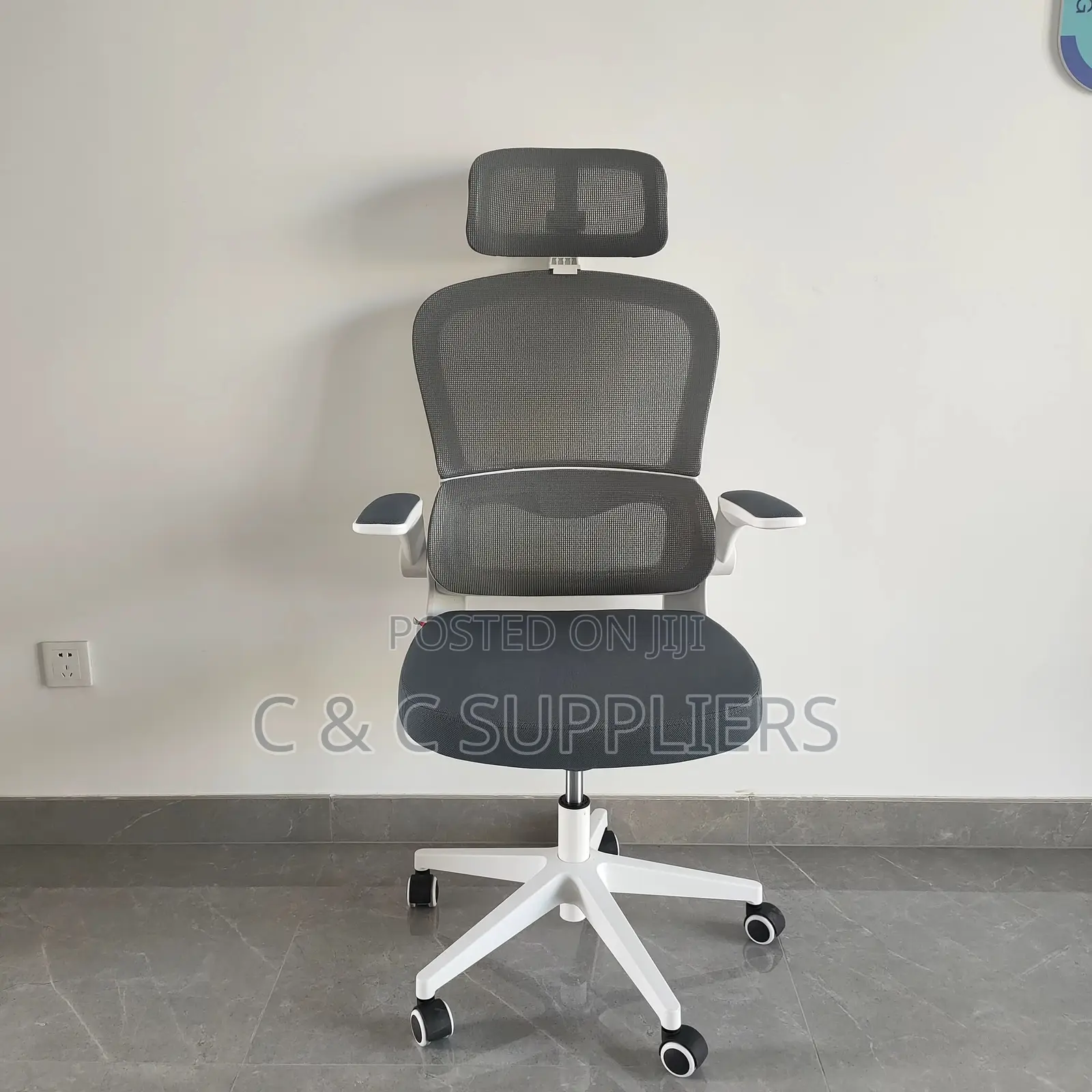 White Swivel Ergonomic Computer Chair