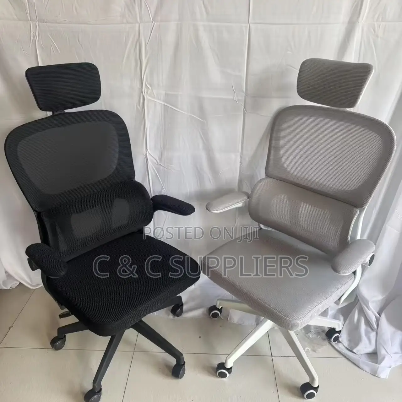 White Swivel Ergonomic Computer Chair