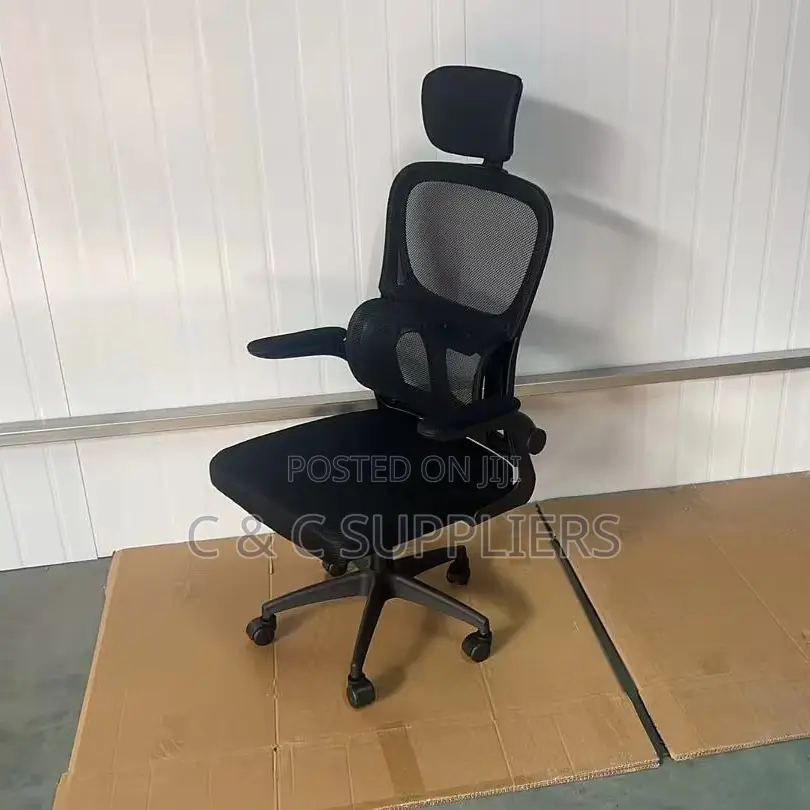 Office Modern Ergonomic Flip Arm Chair