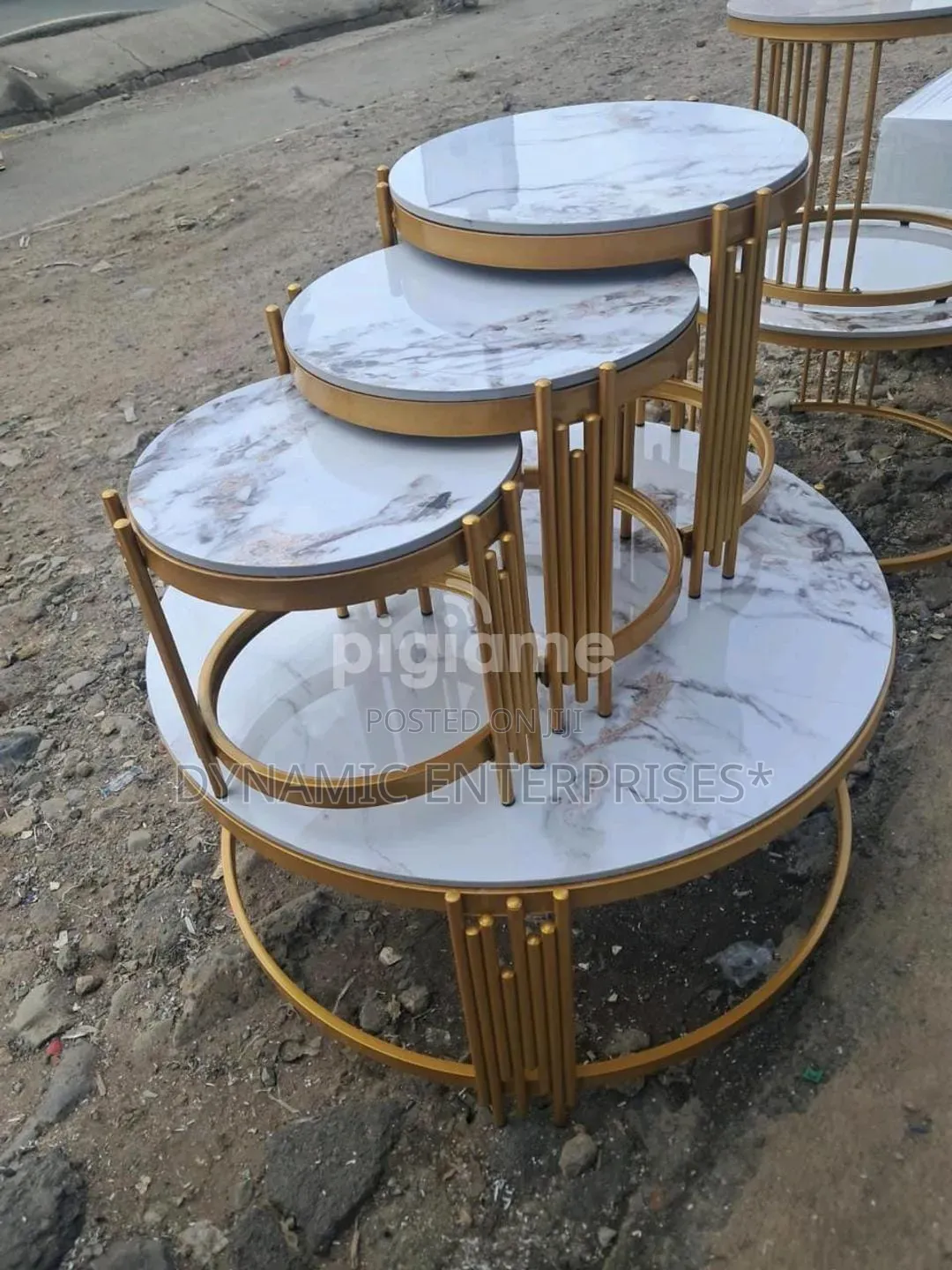 4 in 1 Executive Pure Marble Table