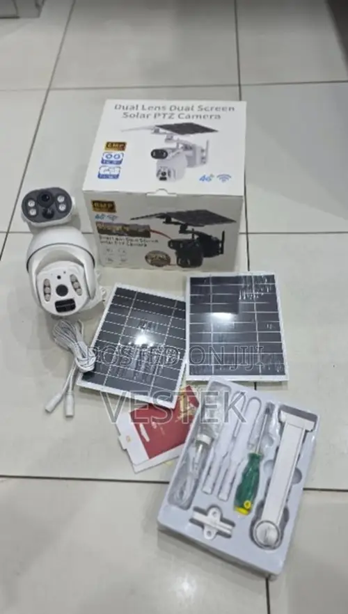 4g Dual Lens Solar PTZ Camera Ubox App Outdoor Security Camera