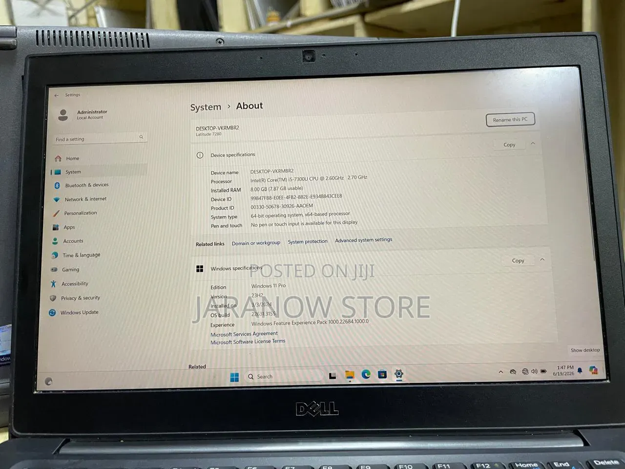 Laptop Dell Latitude 7280 8GB Intel Core i5 SSD 256GB