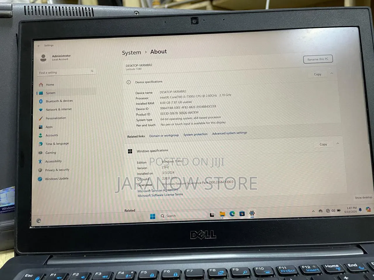 Laptop Dell Latitude 7280 8GB Intel Core i5 SSD 256GB