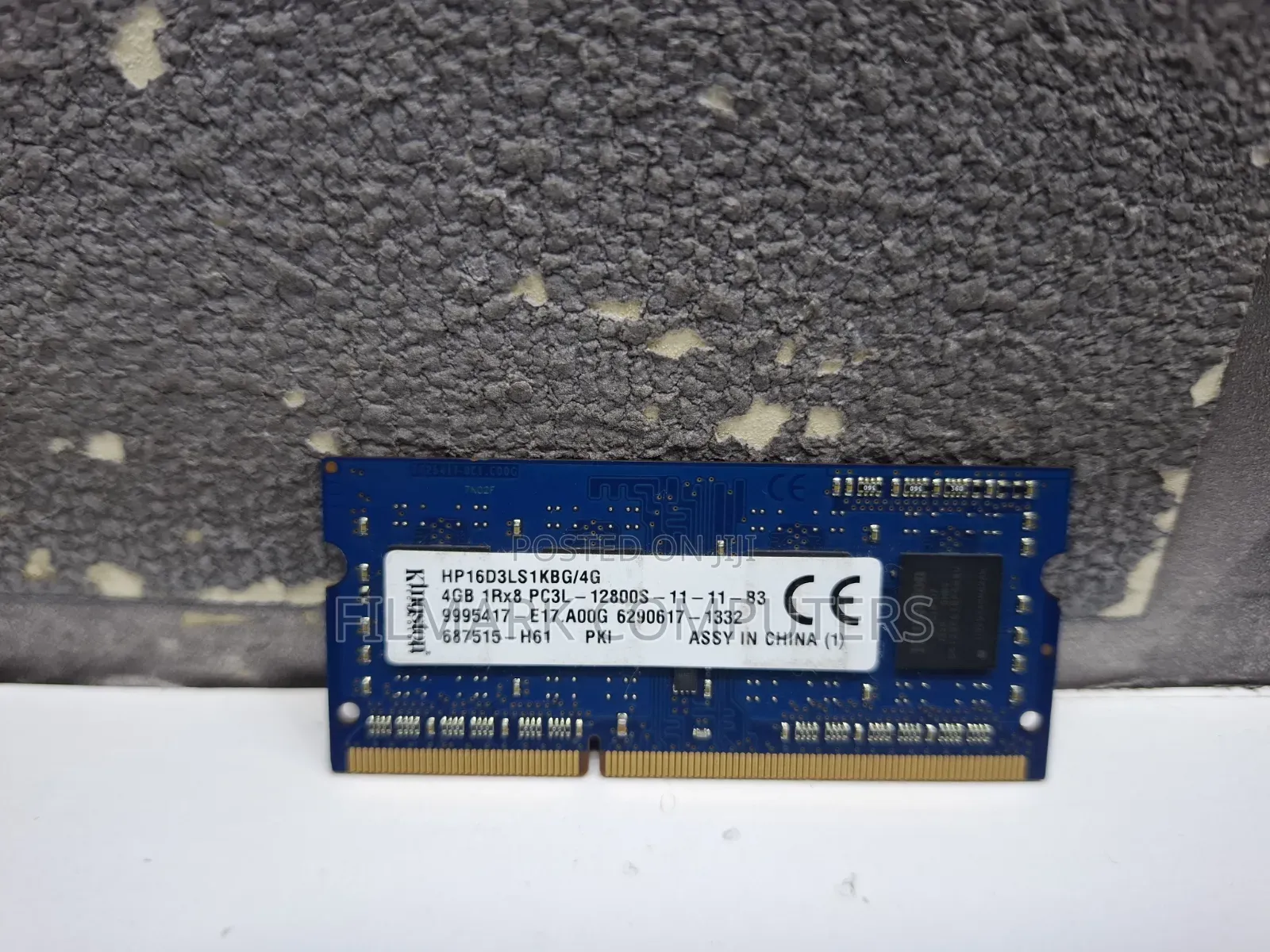 Kingston 4gb 1rx8 Pc3l-12800s-11-11-B3 Laptop Ram