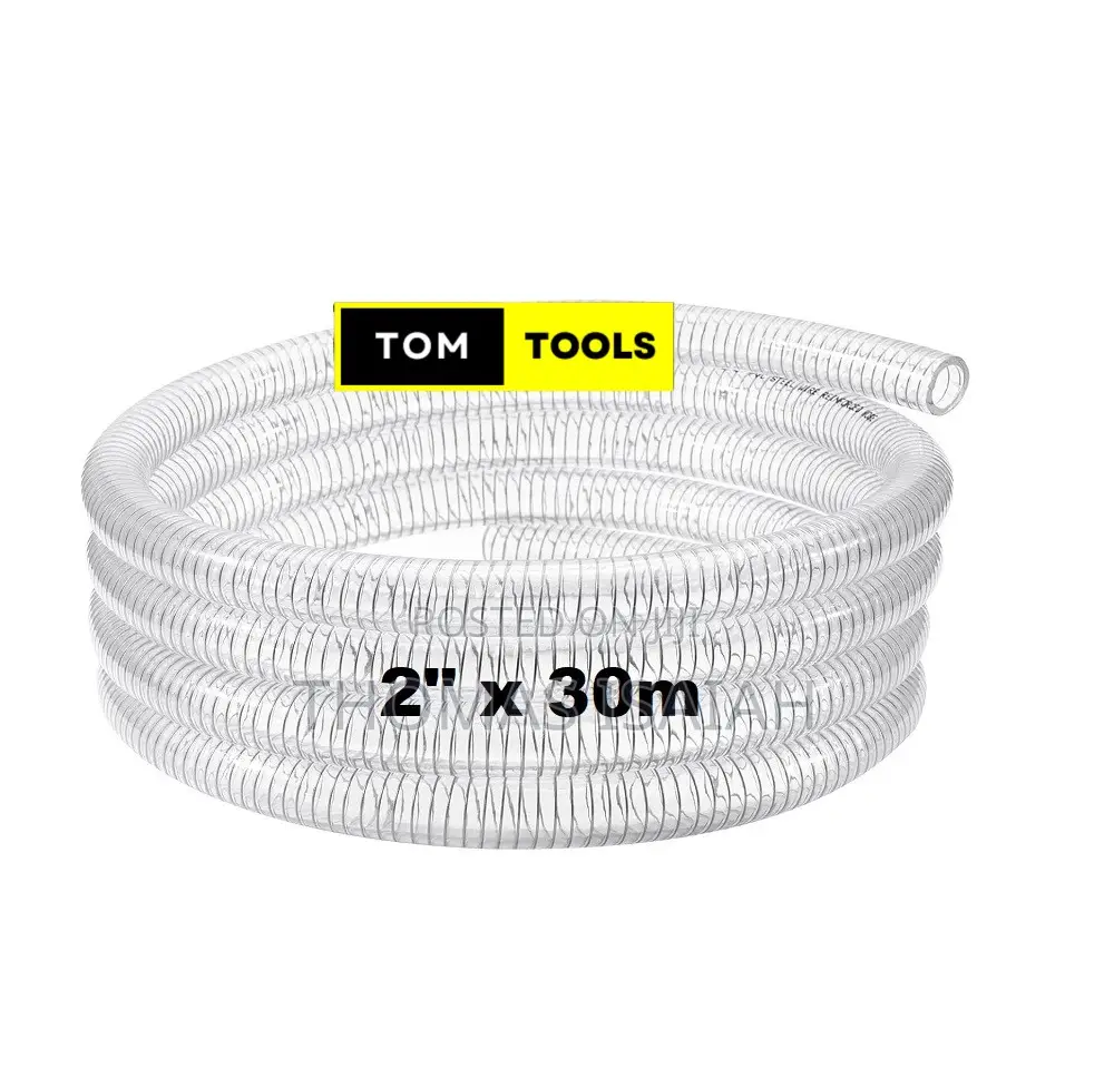 2 Inch X 30m Clear Wired Heavy Duty Suction Pipe