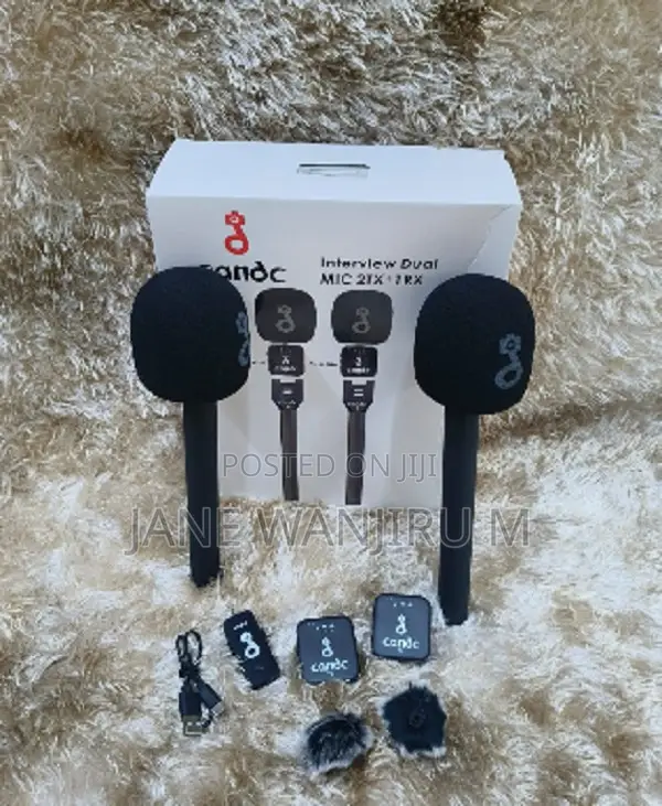 ~Wireless Dual Lavalier Microphone – Clear Audio Recording