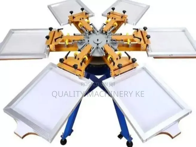 Durable 6color 6 Station Screen Printing Machine