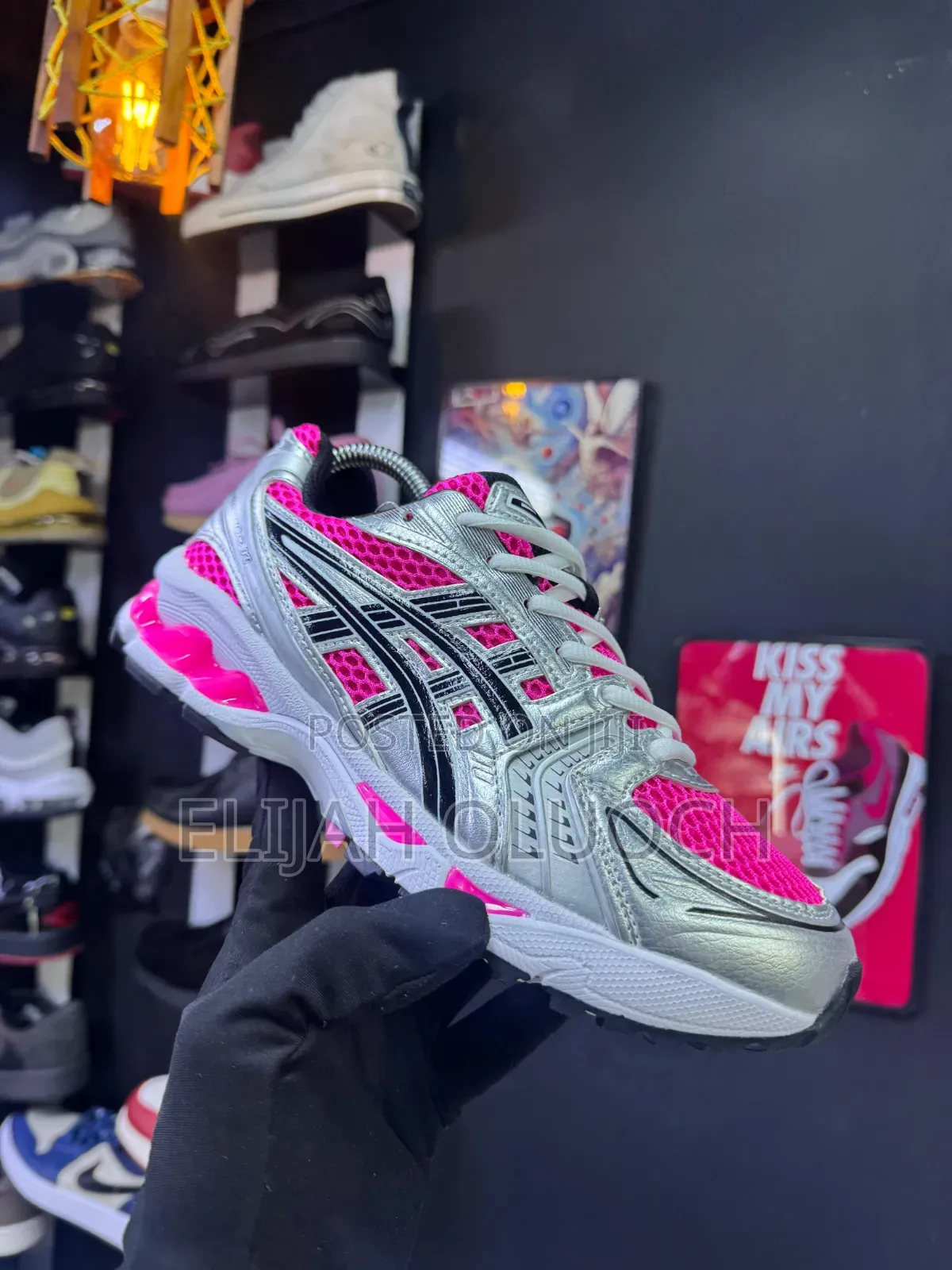 Asics Gel Kayano 14"Pink Glo/Black" Sizes :_37 38 39 40 41 42 43 44 45