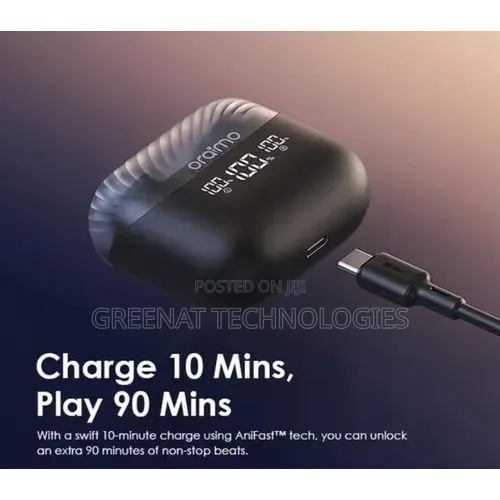 Oraimo Airbuds 4 Otw-340 – True Wireless Earbuds, 38h Play, Enc Noise