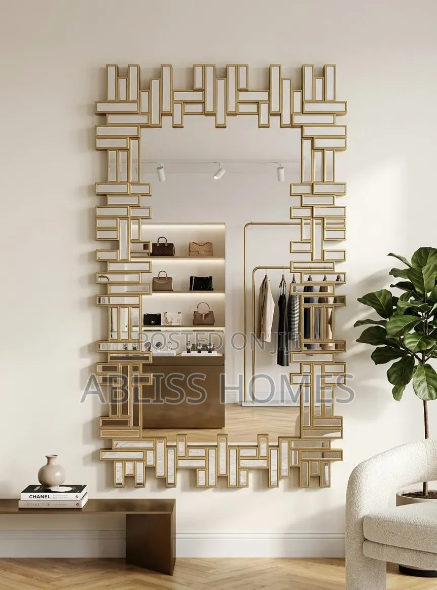 Luxury Structured Frame Decorative Mirror
