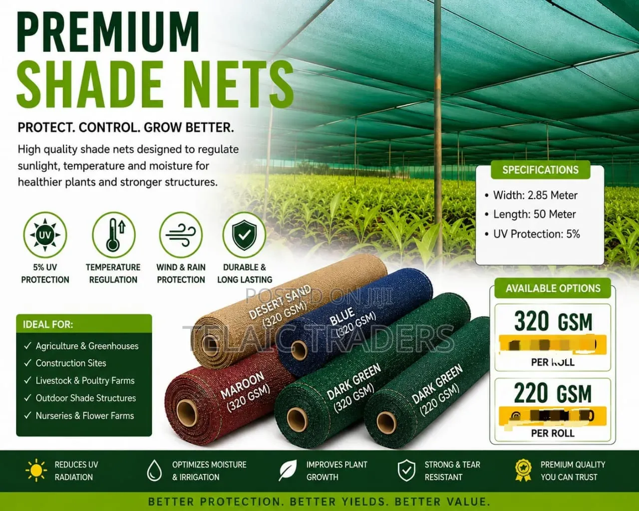 Premium Shade Net 320gsm