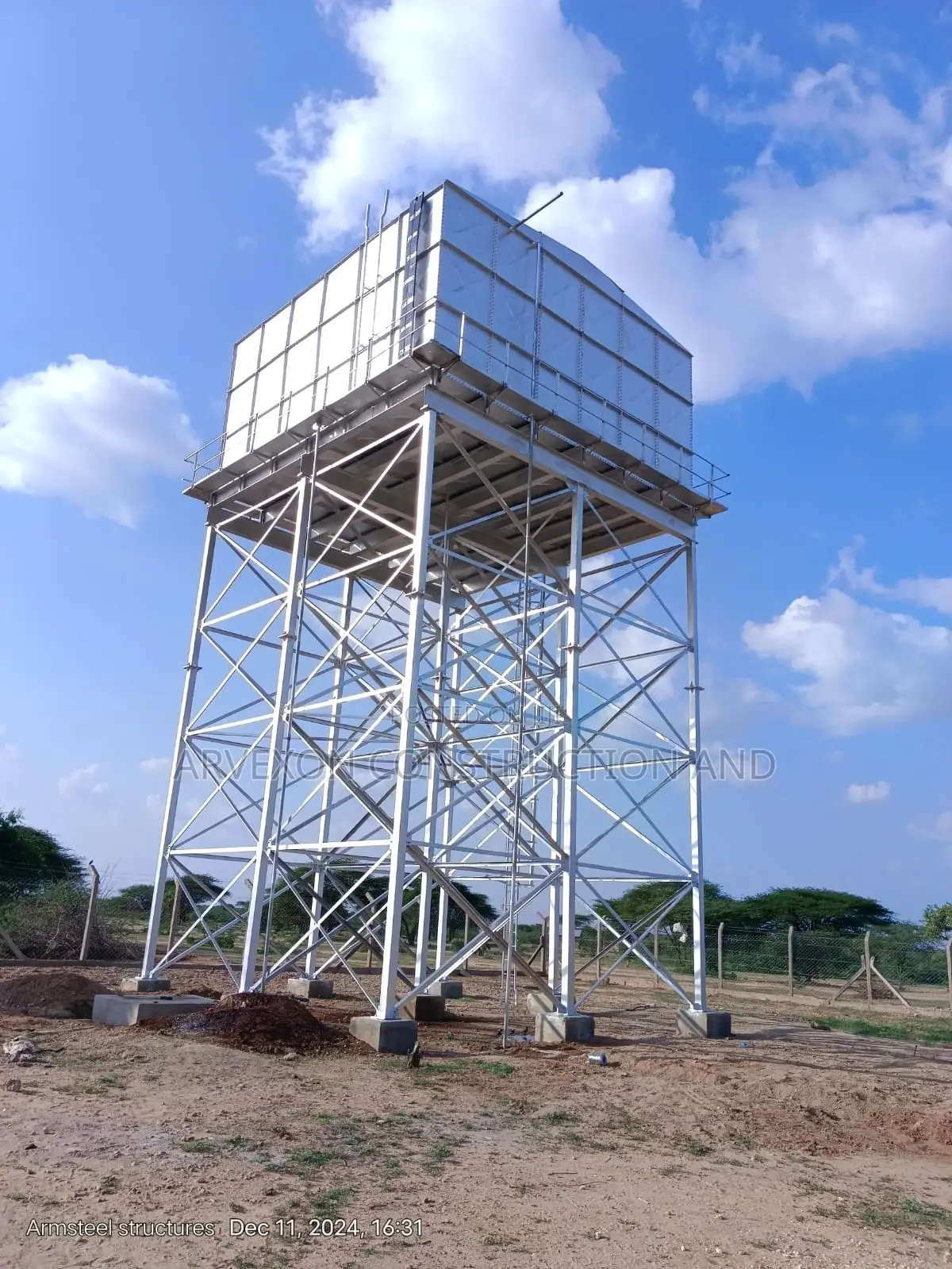 Steel Water Tower Fabrication