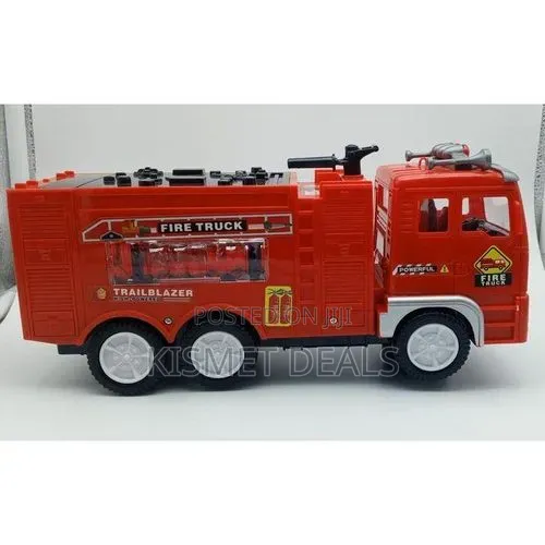 Electric Fire Truck Kids Toy With Bright Flashing Lights