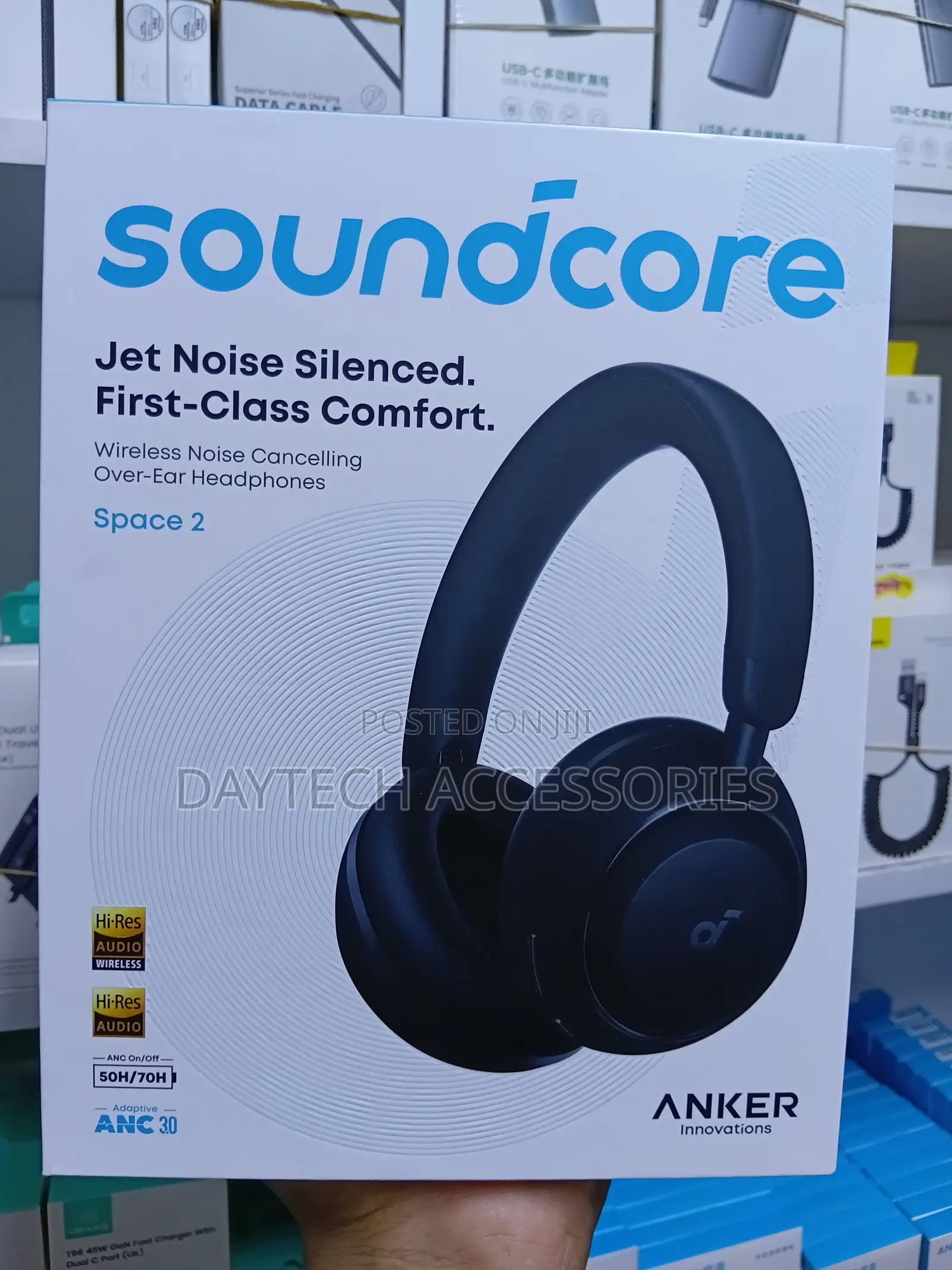 Soundcore Space 2 by Anker Active Noise Cancelling Headphones in Black