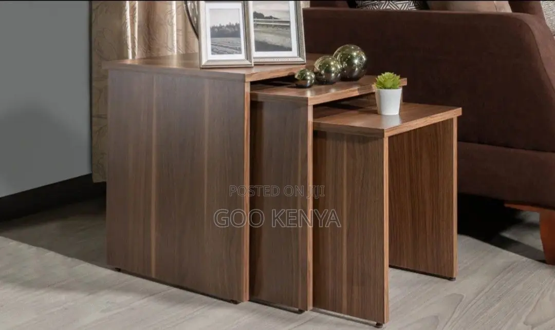 Coffee Table; High Quality Wooden 3 Piece Nesting Side Coffee Tables