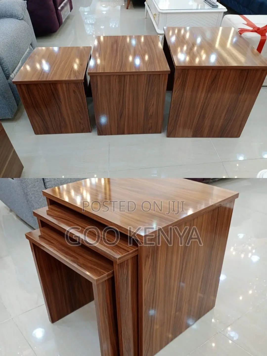 Coffee Table; High Quality Wooden 3 Piece Nesting Side Coffee Tables
