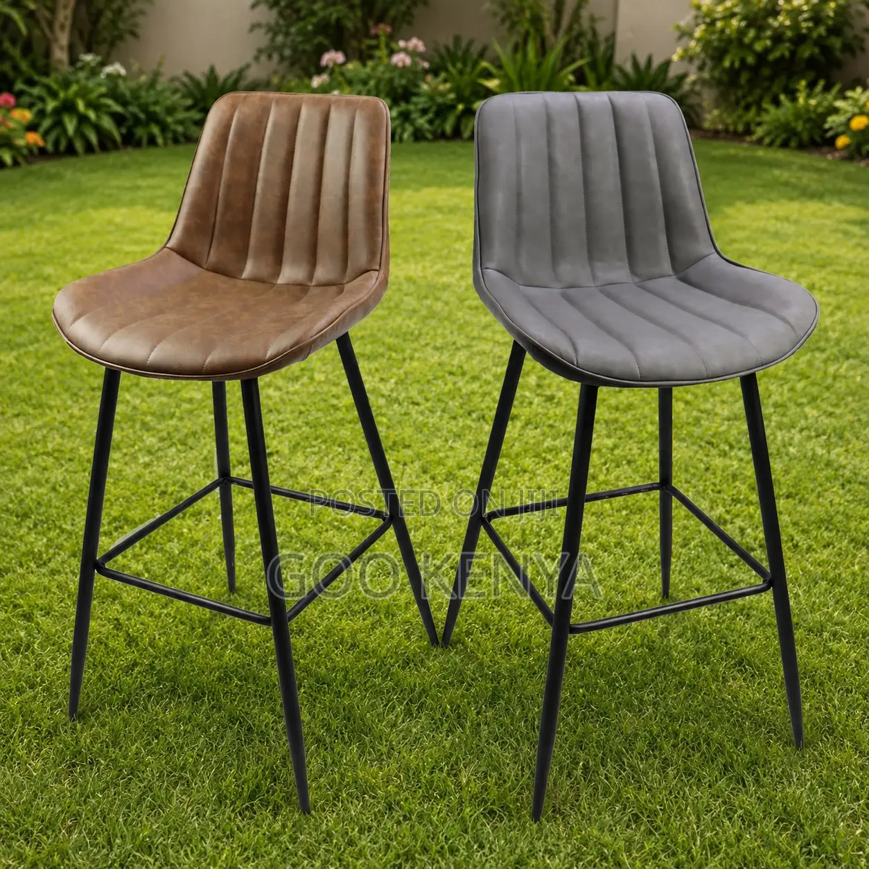 Bar Stool; Industrial Style Bar Stool With Durable Metal Legs