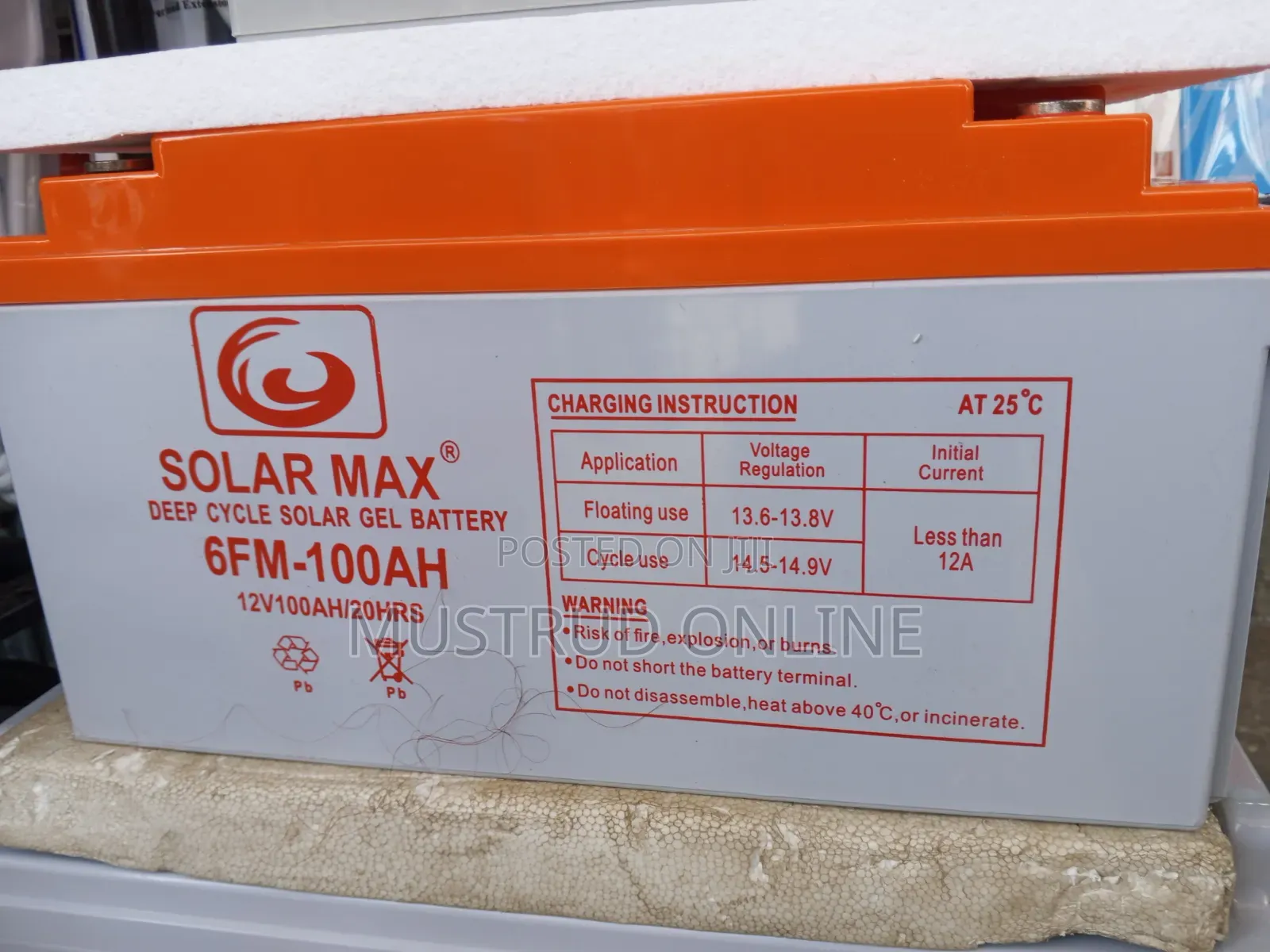 Deep Cycle Solar Gel Battery