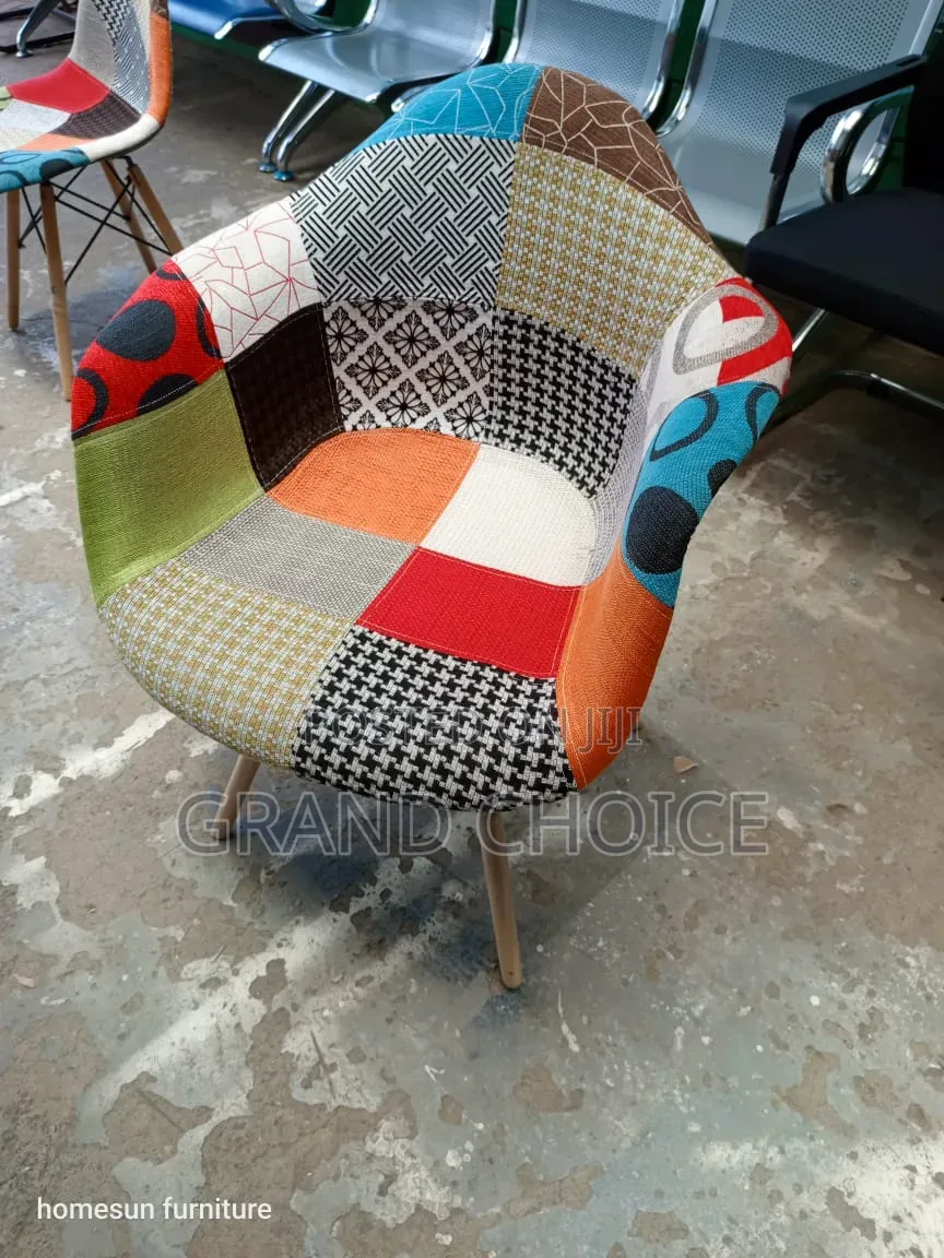 Modern High-Back Fabric Eames Chair