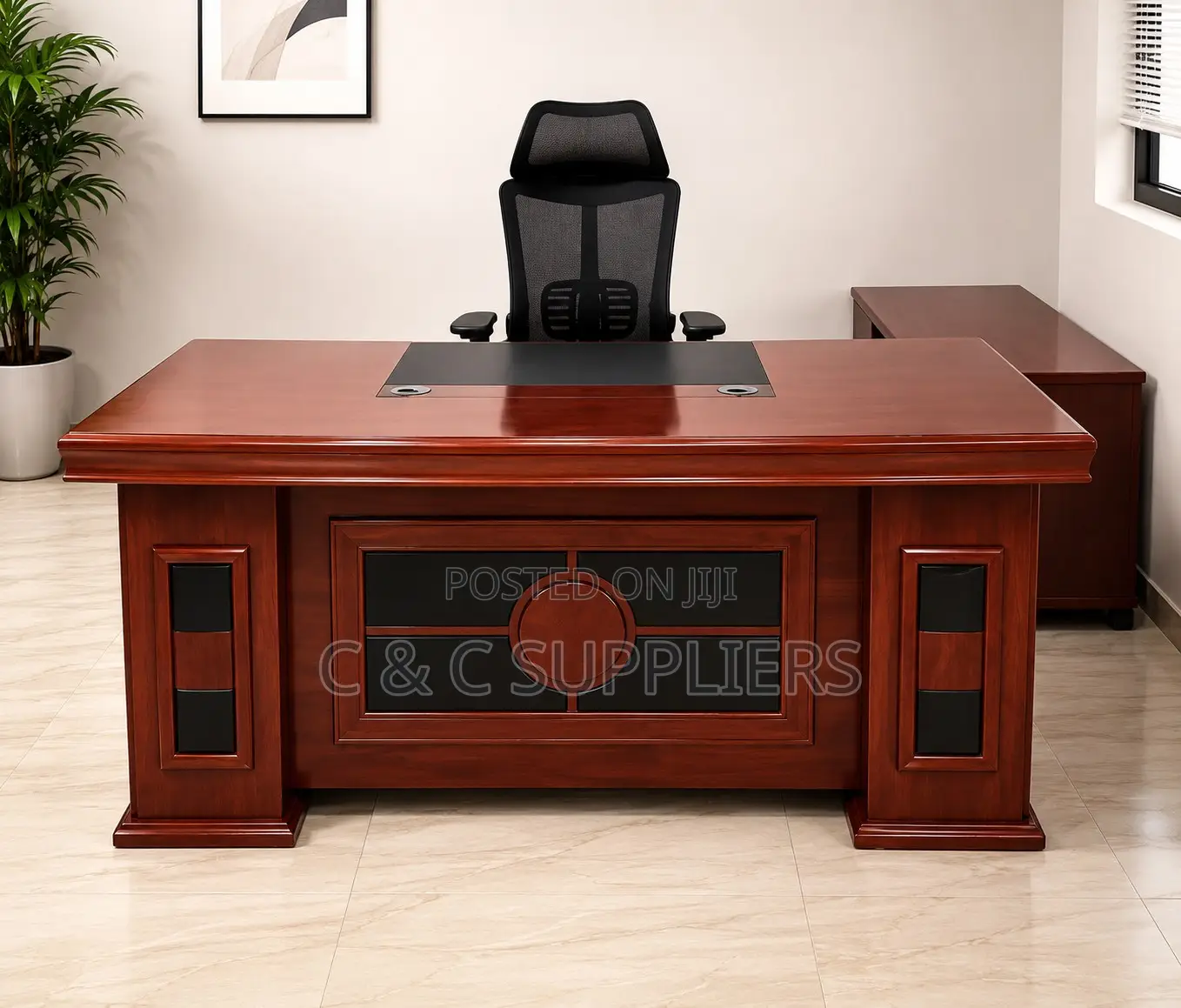 Executive Mahogany Ceo's Table-1.8 Meter's