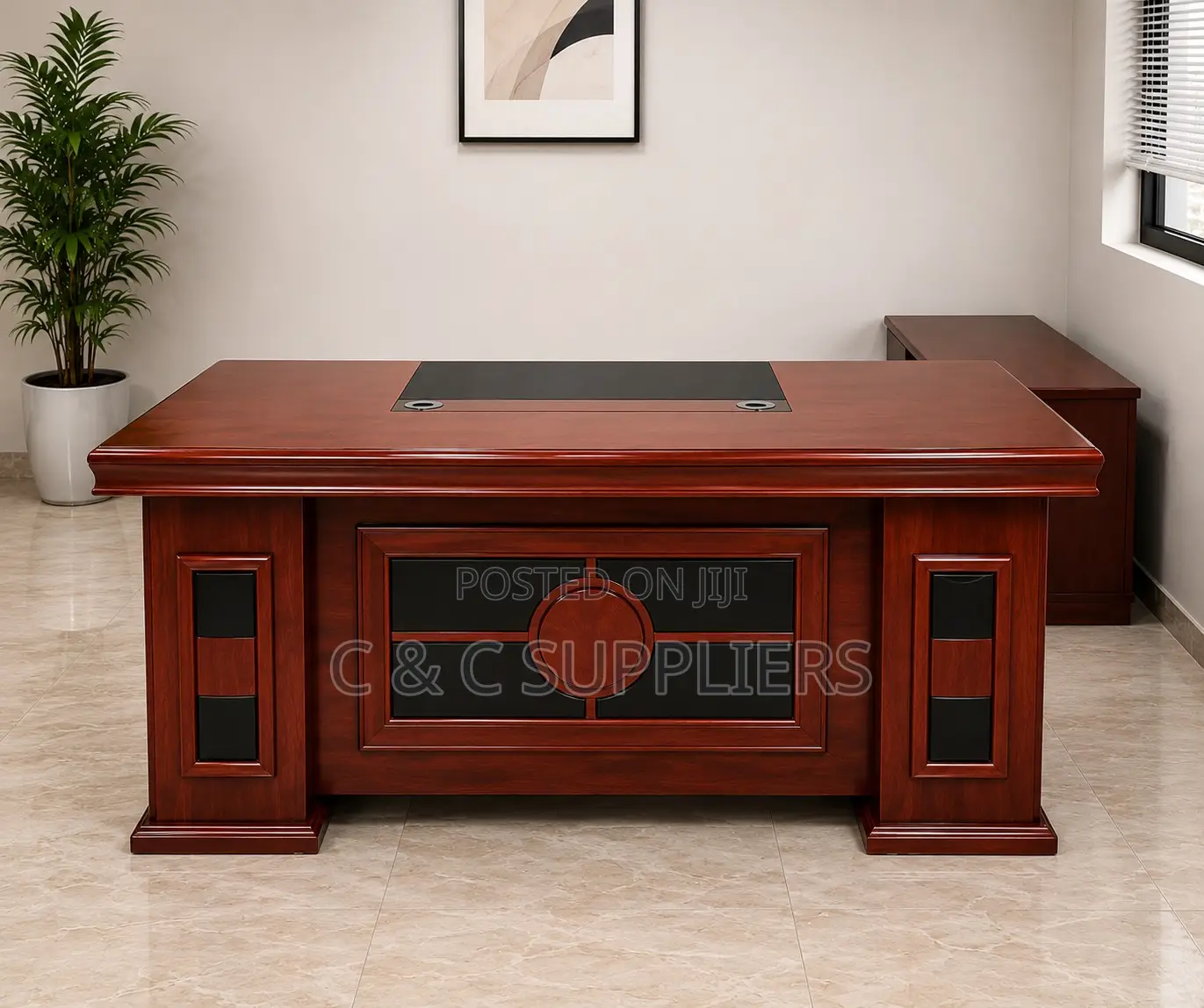 Executive Mahogany Ceo's Table-1.8 Meter's