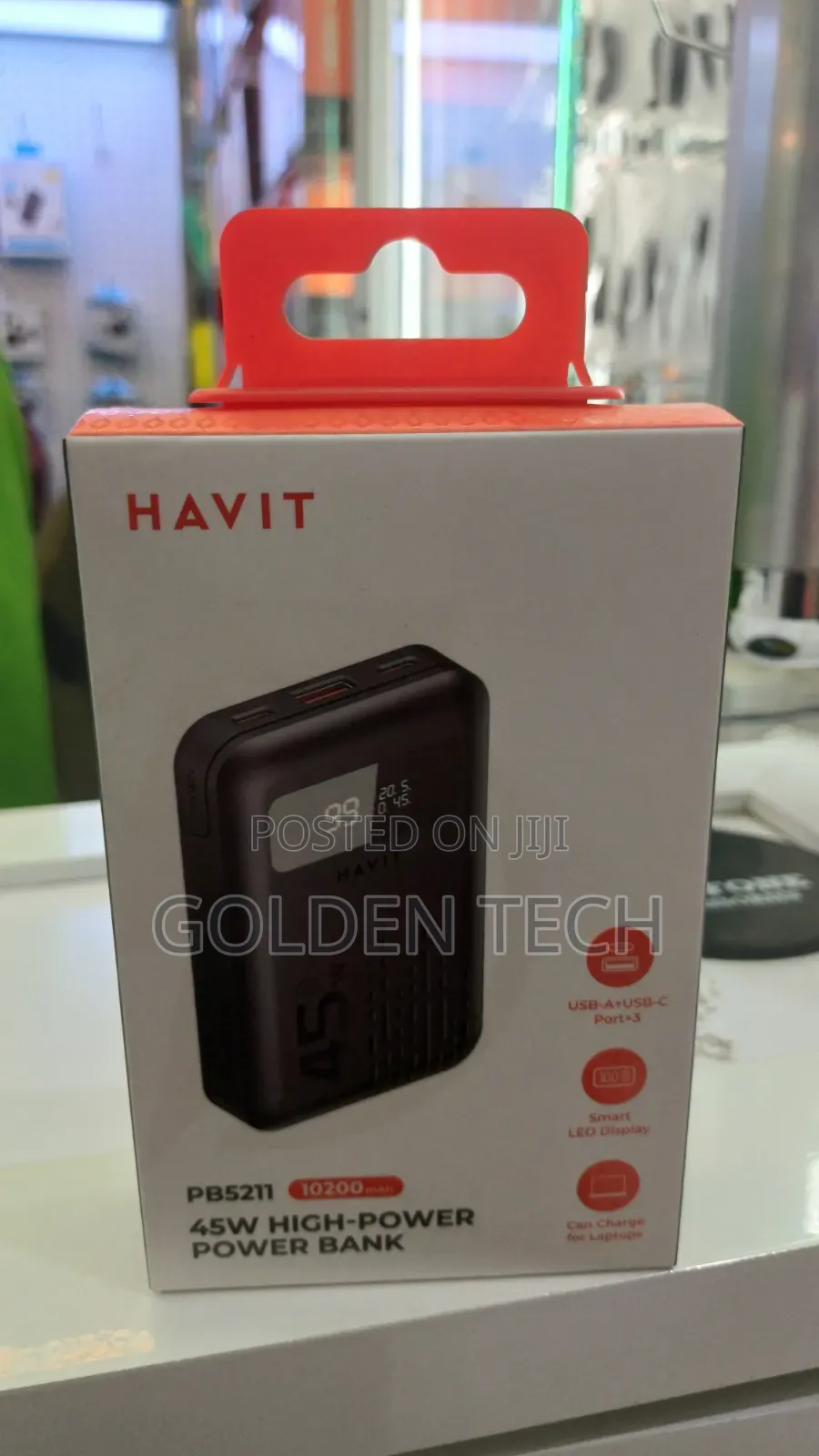 Original Havit Pb5211 10200mah Power Bank – 45w Pd/Qc Fast Charging