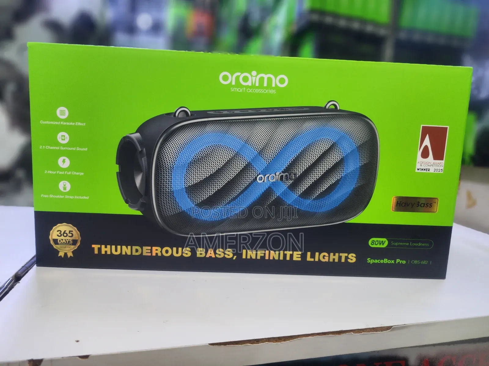 Oraimo Spacebox Pro 80w Karaoke-Support Wireless Speaker