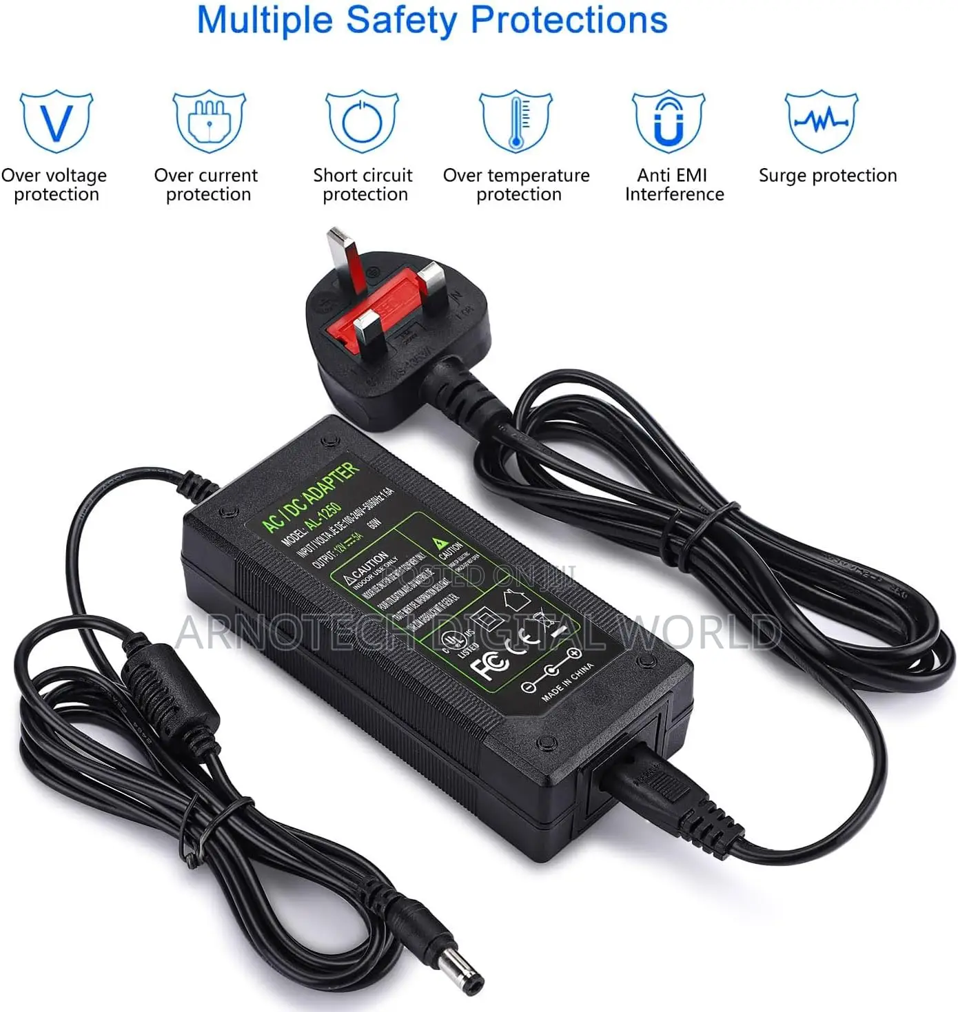 12v/ 5a Ac-Dc Universal Power Adapter