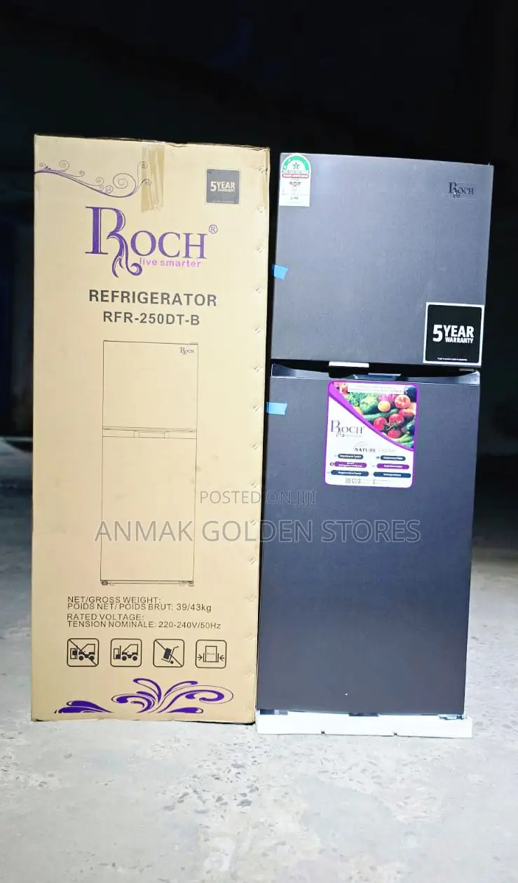 Roch RFR-250-Dt-B Double Door Refrigerator – 197l (No Frost)