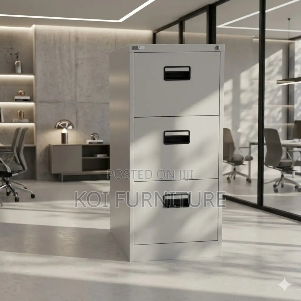 Office Cabinet; Three Drawers Steel Compart Cabinet