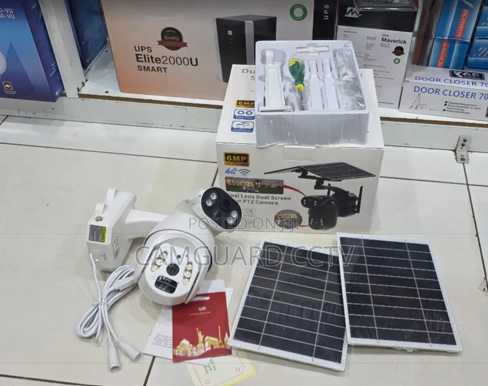 4g 6mp Solar Camera With Dual Solar Panels and Ai Motion Detection