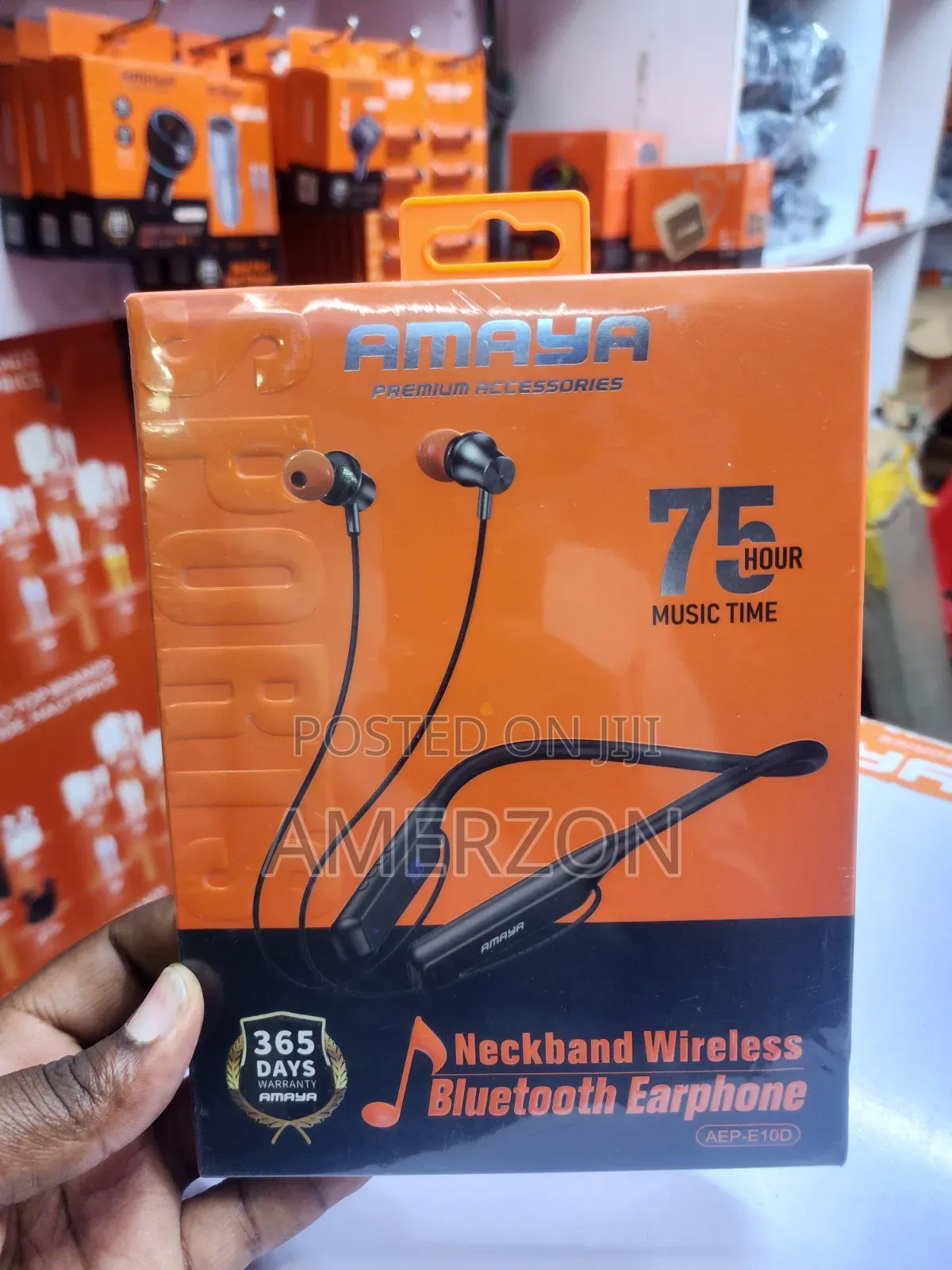 Amaya Aep-E10d Neckband Wireless Bluetooth Earphone.