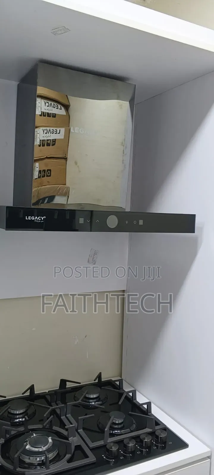 Legacy 60 Cm Range Hood Touch Control Panel Powerful Suction Power