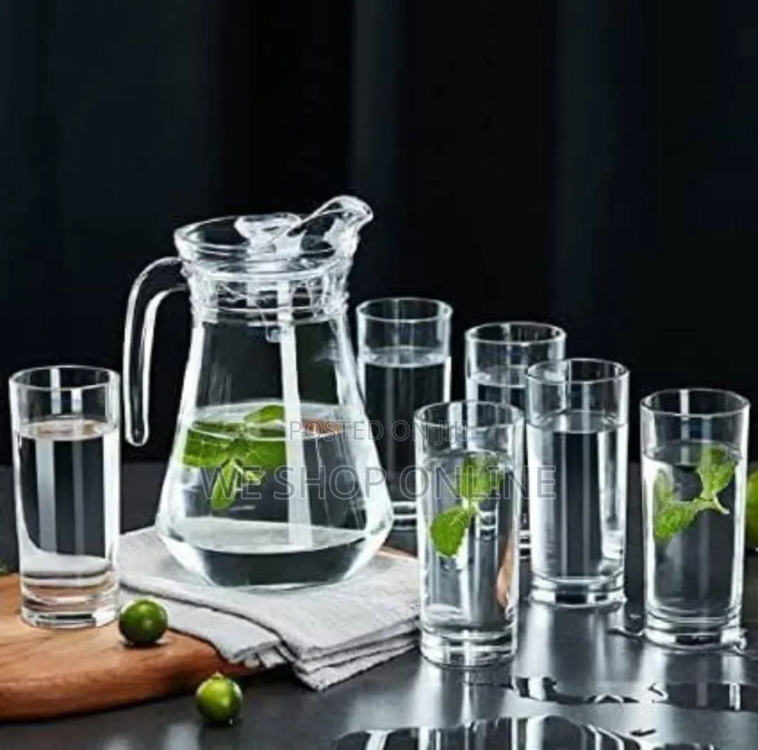 Water Set With 6 Glasses and 1 Jug