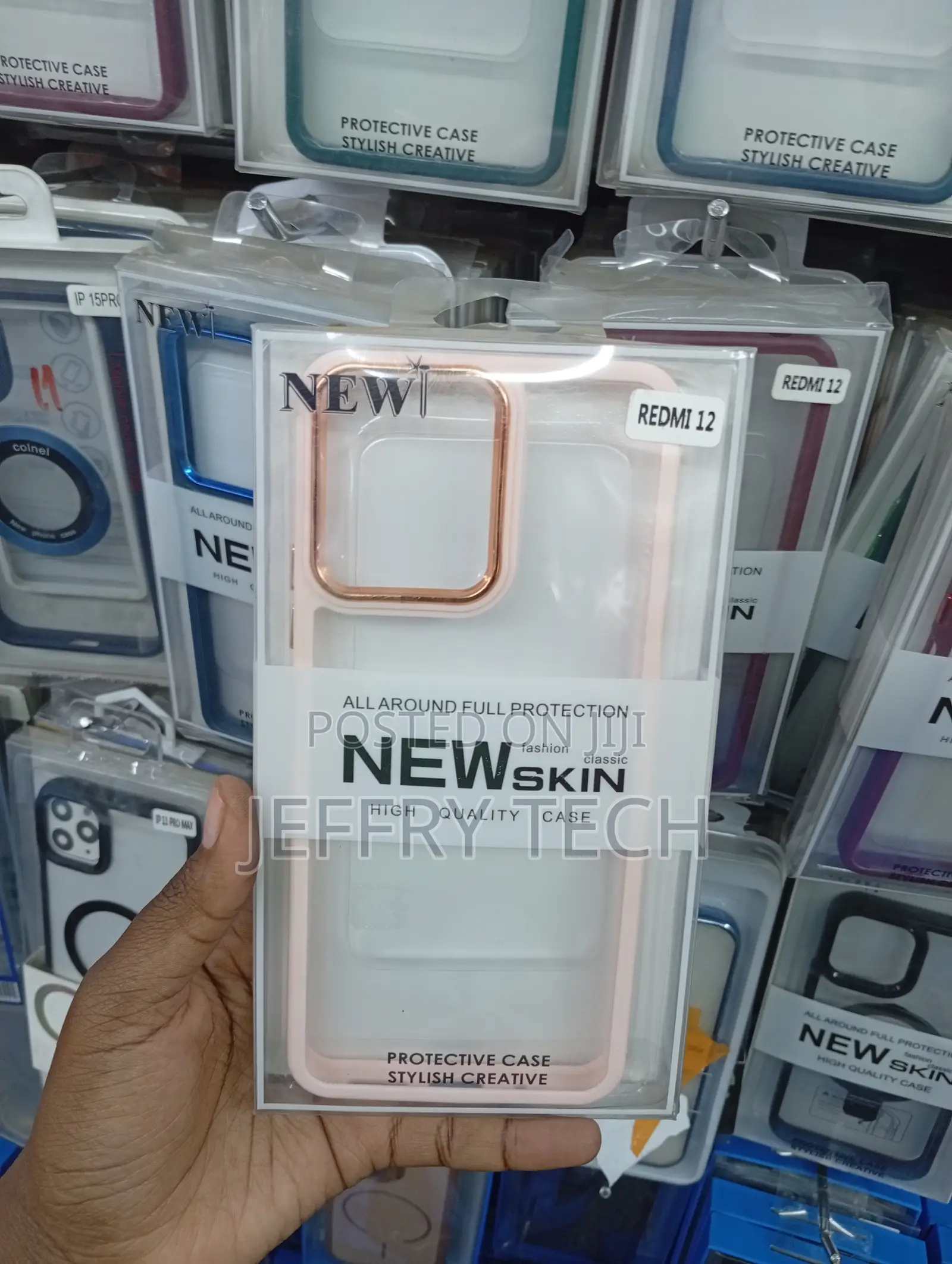 Redmi 12 New Skin Electroplated Bumper Case.