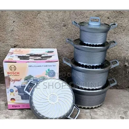 Bosch 10pc Cookware, Grey.
