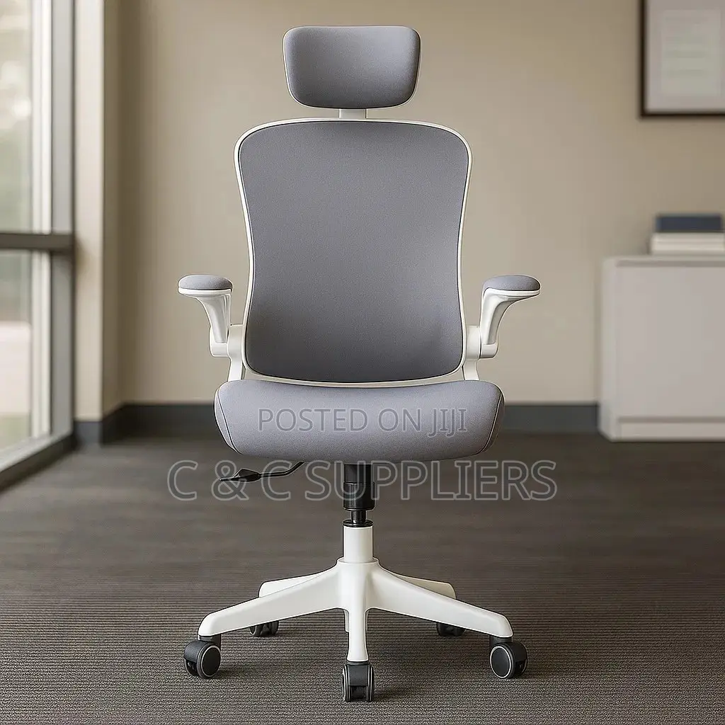 White Modern Ergonomic Home Chair