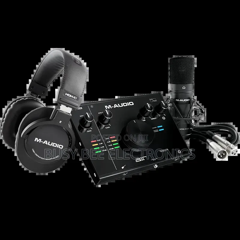 M-Audio Air 192-4 Vocal Studio Pro Sound Card Microphone Recording Set